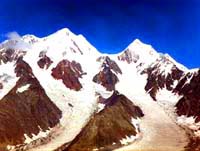 Mount Belukha. Rocky districts of Kazakhstan