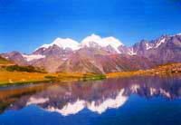 Mount Belukha. Rocky districts of Kazakhstan