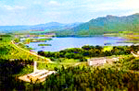 Lake Balkhash. Kazakhstan nature