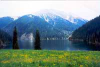 Kolsay Lakes. Kazakhstan nature