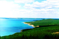 Shalkar lake. Kazakhstan nature